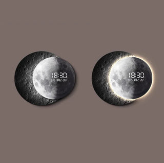 Orologio da parete LED Moon avanzato – moderno orologio illuminato in plexiglass