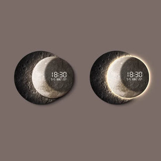 Orologio da parete LED Moon avanzato – moderno orologio illuminato in plexiglass
