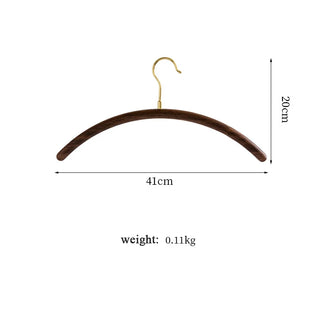 Vintage Half-Round Walnut Wood Hanger – Retro Style