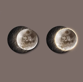 Orologio da parete LED Moon avanzato – moderno orologio illuminato in plexiglass