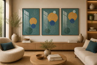 Scandinavian Neutral Botanical Canvas Art Set-Graffitiwallarts.com