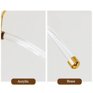 Acrylic Hanger with Brass Hook – Retro Style