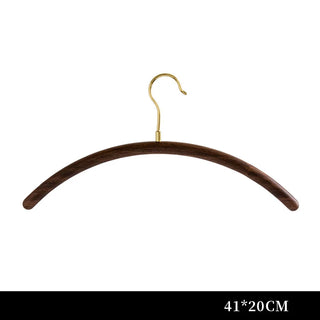 Vintage Half-Round Walnut Wood Hanger – Retro Style