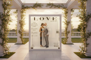 Selfie Photo Booth Frame with Props – Party & Wedding Decoration-GraffitiWallArts