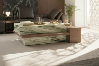 Shangri-La Sintered Stone & Walnut Coffee Table