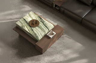 Shangri-La Sintered Stone & Walnut Coffee Table