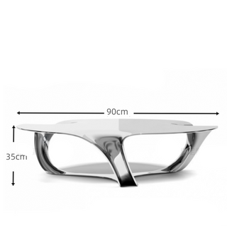 Silver Electroplated Designer Coffee Table – Special-Shaped