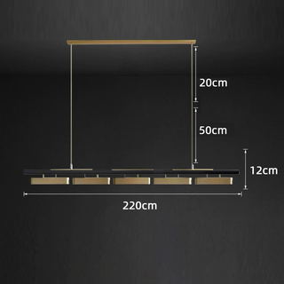 Creative Black Gold Combination Hanging Lamp