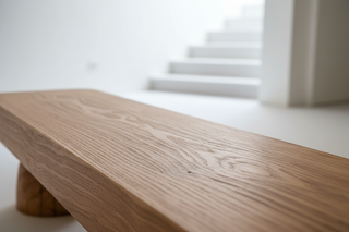 Solid Wood Bench – Natural Oak Finish