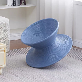 Swivel Floor Lounge Chair – blue