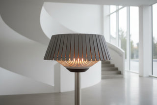 Tabletop Infrared Patio Heater with Louvred Shade