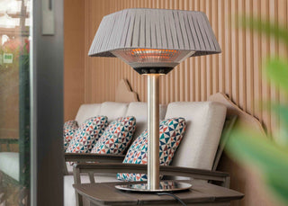 Tabletop Infrared Patio Heater with Louvred Shade