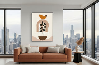 Terracotta Harmony Abstract Art-Graffitiwallarts.com
