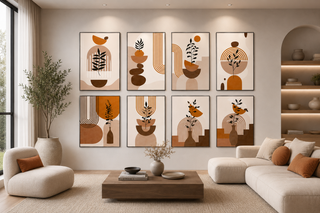 Terracotta Harmony Abstract Art-Graffitiwallarts.com