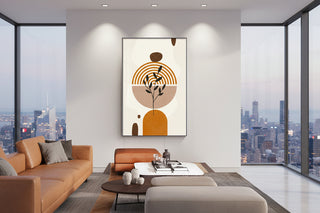 Terracotta Harmony Abstract Art-Graffitiwallarts.com