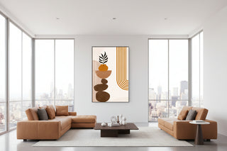 Terracotta Harmony Abstract Art-Graffitiwallarts.com