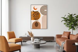 Terracotta Harmony Abstract Art-Graffitiwallarts.com