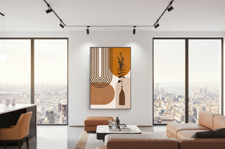 Terracotta Harmony Abstract Art-Graffitiwallarts.com