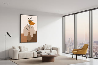 Terracotta Harmony Abstract Art-Graffitiwallarts.com