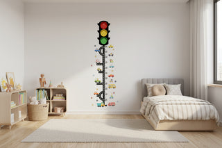 Traffic Light Car Height Chart Wall Stickers for Kids-GraffitiWallArts
