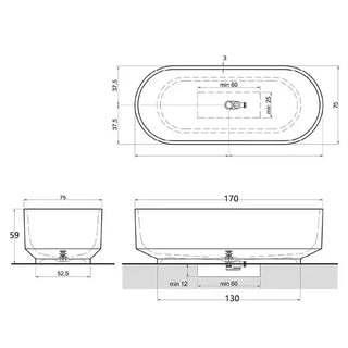 Transparent Resin Freestanding Bathtub Tea Brown Soaking Tub-Graffitiwallarts