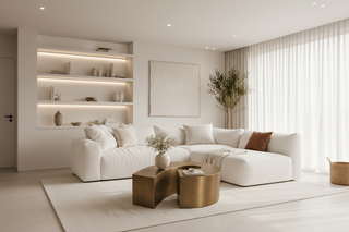 Wabi-Sabi Stainless Steel Coffee Table – Minimalist Living Room Table-Graffitiwallarts.com