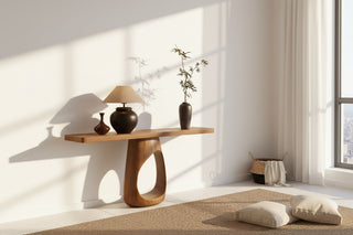 Wabi-Sabi Solid Pine Wood Console Table