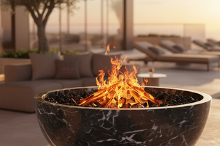 Wayland Round Bowl Indoor Fire Pit – 