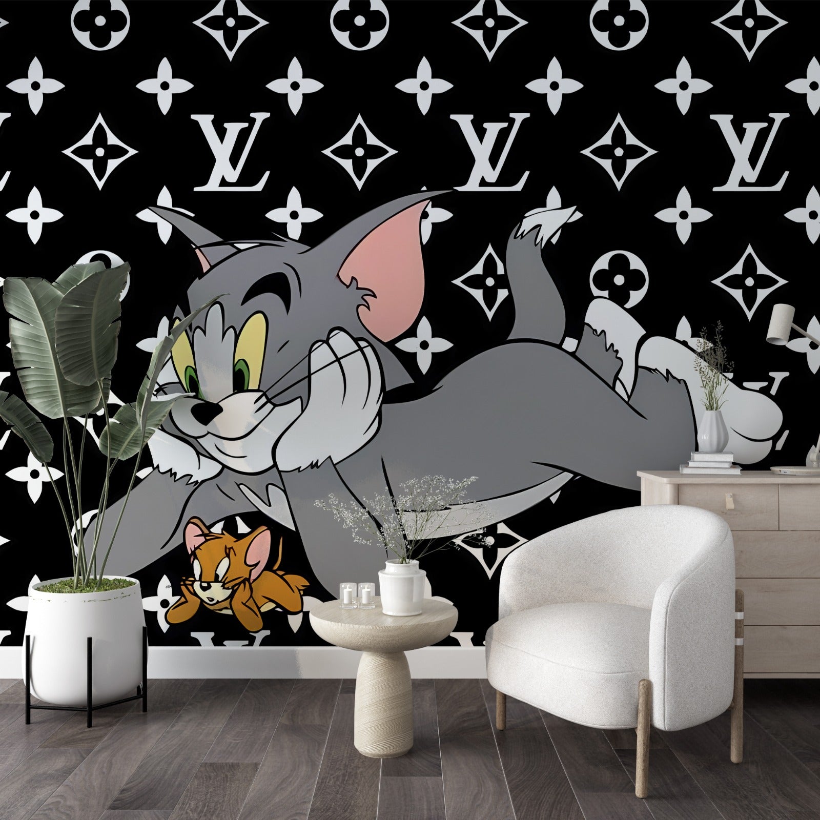 Tom &amp; Jerry Cartoon-Kindertapete – Wanddekoration