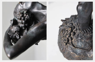 Winemaker Black Grapes Lady Statue – Elegant Resin Bronze Sculpture-GraffitiWallArts.com