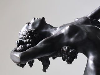 Winemaker Black Grapes Lady Statue – Elegant Resin Bronze Sculpture-GraffitiWallArts.com