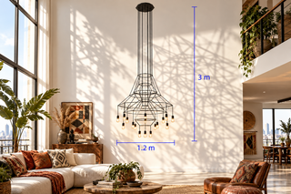 Wireflow LED Chandelier – 20headsstyleb