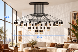 Wireflow LED Chandelier – 46 heads style a
