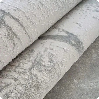 Abstract Gray High Pile Tufted Rug-GraffitiWallArts