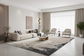Abstract Textures High Pile Tufted Rugs for Living Room-GraffitiWallArts