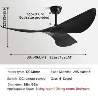 Acrylic Wood Finish Designer Ceiling Fan-Ceiling Fans