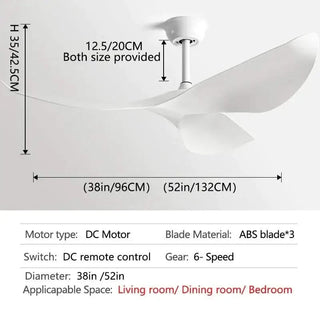 Acrylic Wood Finish Designer Ceiling Fan-GraffitiWallArts