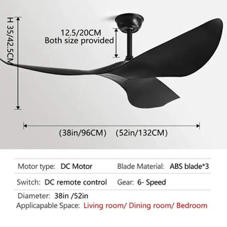 Acrylic Wood Finish Designer Ceiling Fan-GraffitiWallArts