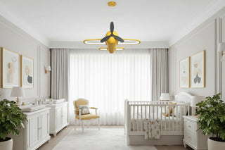 Aeroplane Helicopter Ceiling Light - Aviation-Inspired Decor-Kids Room Lights