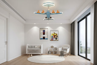 Airplane Air Force One Ceiling Light for Kids Room-Kids Room Lights