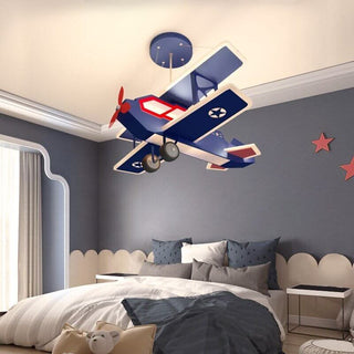 Airplane LED Hanging Light for Kids Room-GraffitiWallArts
