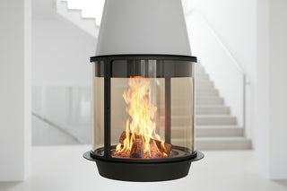 Alpine Cone Suspended Fireplace - Wood, Ethanol & Electric-GraffitiWallArts