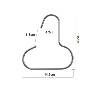 Aluminium S-Curve Multi-Purpose Hanger – Cap, Hat, Bag & Scarf Organiser (Dark Gray & Gold)-GraffitiWallArts