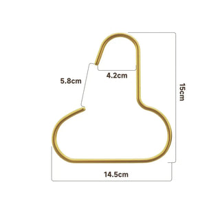Aluminium S-Curve Multi-Purpose Hanger – Cap, Hat, Bag & Scarf Organiser (Dark Gray & Gold)-GraffitiWallArts