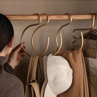 Aluminum Alloy 5pcs S-Shape Hooks Hangers-GraffitiWallArts