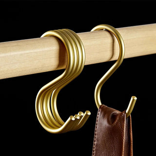Aluminum Alloy 5pcs S-Shape Hooks Hangers-GraffitiWallArts