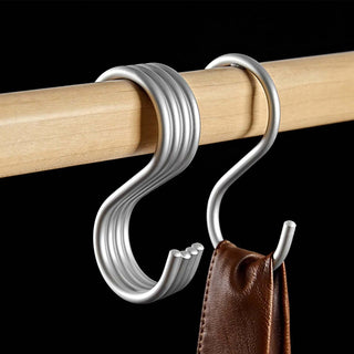 Aluminum Alloy 5pcs S-Shape Hooks Hangers-GraffitiWallArts