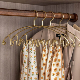 Aluminum Alloy Wave Shaped 5pcs Clothes Hanger-GraffitiWallArts