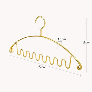 Aluminum Alloy Wave Shaped 5pcs Clothes Hanger-GraffitiWallArts