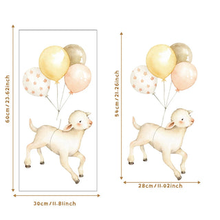 Animal Balloon Kids Room Wall Decal Stickers-GraffitiWallArts